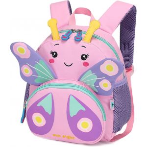 Bluesaly Sac à Dos Enfant Cartable Scolaire Maternelle Étanche Respirant Filles Mignon Animal Animé Bébé Préscolaire Sac De Voyage Avec Clip Poitrine pour Préscolaire Maternelle - Neuf