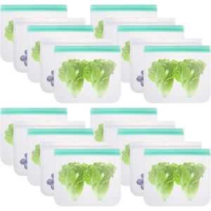 Lot De 20 Sacs De Cong&eacute;lation R&eacute;utilisables En Peva - 23 X 17 Cm/21,5 X 18,5 Cm - Pour Le Stockage Des L&eacute;gumes,Des Fruits,Des Collations,Des Sandwichs,De La Viande - Neuf