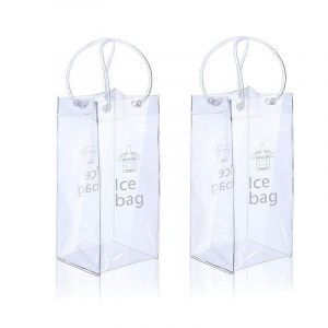 2 Piece Ice Pack Wine Cooler With Handle For Bars, Restaurants, Homes, Etc - Neuf