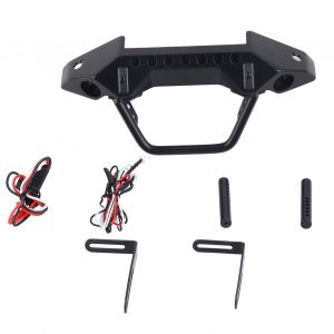 Jeu de lumières de treuil de pare-chocs avant en métal pour TRAXXAS/TRX? 4 /SCX10 II 90046 90047 pièces de voiture RC - Neuf