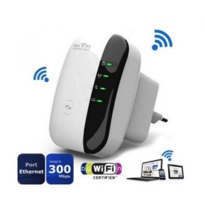 R&eacute;p&eacute;teur Wi-Fi 300 Mbps R&eacute;p&eacute;titeur WiFi,Mini Routeur,Wireless Extenseur r&eacute;seau Adapteur Internet Amplificateur 1 Port Ethernet - Bla - Neuf