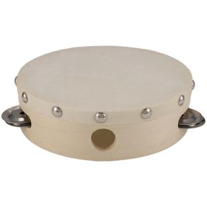 6 pouces tenu à la main tambourin tambour cloche métal jouet musical jeux pour enfants - Neuf