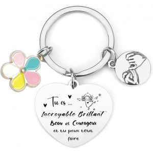 Kal-Cadeau Porte-Cles D'inspiration,Porte Clef Pendentif Parfois Tu Oublies Que Tu Es Génial, Alors Ceci Est Ton Rappel Pour S?ur Meilleures Amies Fille Filles Femmes Porte Cles Femme - Neuf