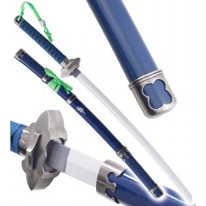 Blue Exorcist Katana en Bois Lame en Bois Katana Rin Okumura Epee Sabre Replique D&eacute;coration - Neuf