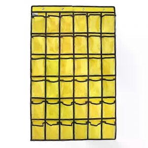 36 poches transparentes salle de classe tableau de poche pour l'enseignant t&eacute;l&eacute;phones portables support porte suspendu calculatrice organisateur - Neuf