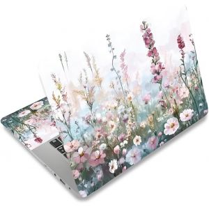 acdsgd-Wildwill Floral Laptop Skin Autocollant Stickers Convient &agrave; 12 &laquo; 13 &raquo; 13,3 &raquo; 14 &laquo; 15 pouces Ordinateur portable Aquarelle Universel Amovible Cahier Art Protecteur PC Couverture Autocollant - Neuf