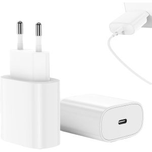 JGD-2 Pack Bloc Chargeur CSB C,Chargeur USB C,20W Secteur Rapide pour for iPhone16/15/15/14/13/12/11/SE/XS/XR/8, iPad Air 5/4,iPad Pro, Galaxy, Pixel,Type C Mural Alimentation Adaptateur Trefard. - Neuf