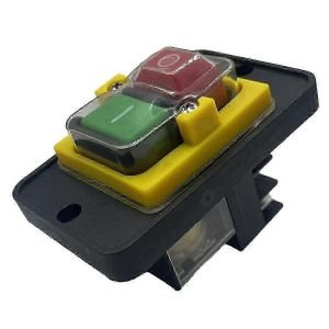Bouton poussoir d'arret 230 V pour interrupteur magnetique KJD12-14, 6 broches - Neuf