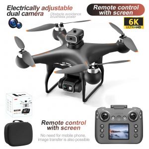 Drone S116 Max 8k Esc Hd,Caméra Sans Balais,Moteur Pour Éviter Les Obstacles,Hélicoptère,Décollage À Une Clé,Flux Optique,Quadrirotor,Jouet Cadeau-S116 Max-Black-6k- - Neuf
