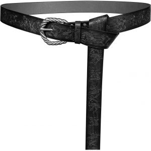 Cauc-- Ceinture &Agrave; Boucle En Similicuir En Gaufrage De Viking Fenrir, Ceinture De Chevalier M&eacute;di&eacute;val - Neuf