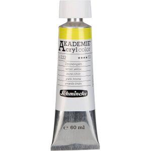 Acryl Color, Jaune Citron En Tube De 60 Ml, 23222011, Peinture Acrylique Pour Artistes, Brillante, Tr&iquest;&iquest;S R&iquest;&iquest;Sistante &iquest;&iquest; La Lumi&iquest;&iquest;Re Et Sans Cadmium, Pour La Peinture Acrylique, Mixed Media+E499dia - Neuf