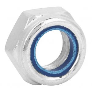 Assortiment de 50 ecrous de blocage en acier et nylon pour fixations de meubles de vehicule (M20) - Neuf