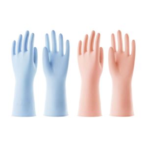 Gants De Nettoyage,2 Paires De Gants M&eacute;nagers Parfum&eacute;s S,Gants Antid&eacute;rapants Et Imperm&eacute;ables En Latex Pour La Cuisine,La Vaisselle Et La Lessive (2 Paires).[H76] - Neuf