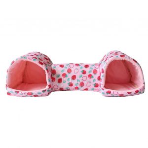 Hamster Tunnel, Lavable En Machine Petit Animal Tubes Anti-D&eacute;rapant Cage Accessoires, Pour Les Hamsters, Furets, Lapins, Rose - Neuf