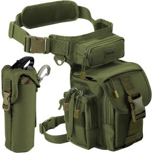 Cauc-Sac De Jambe Polyvalente - Sacoche De Cuisse P&ecirc;che Banane Molle Tactique Militaire, Sac Banane Multifonctionnel Imperm&eacute;able Pour Ext&eacute;rieur Moto Voyage Chasse Randonn&eacute;e Escalade - Sac &Agrave; Outils - Neuf