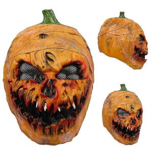 Masque De T&ecirc;te De Citrouille Masque Effrayant Masque De Cosplay Horreur Masque Effrayant Halloween Party Props Cadeaux - Neuf