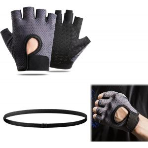 Gant Sport,Gant Musculation,Gants De Fitness Respirants,Gants De Musculation,Gants D'entra&icirc;nement,Gants De Gym,Gants D'halt&eacute;rophilie Avec Bandeau Sport,Gants Fitness Pour Entra&icirc;nement,Cyclisme,Levage - Neuf