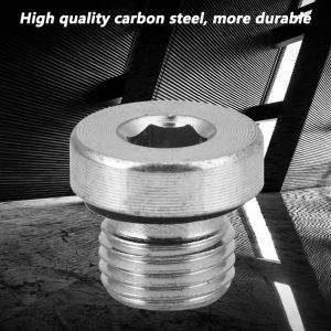 Boulon a tete hexagonale multi-tailles en acier au carbone pour equipement medical petrochimique (M10*1) - Neuf