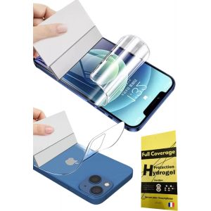 Kal-[4 Pièces Pour Iphone 14 6.1" - 4 Films De Protection Hydrogel (2 Avant & 2 Arrière) 3d Intégrale | Anti-Choc | Compatible Coques | Film Protecteur Tpu Souple | Mieux Qu'un Verre Trempé - Neuf