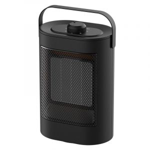 1500W Chauffage Électrique, Ventilateur de Chauffage pour l'Intérieur, Bureau, Maison, Chambre à coucher avec la Protection de Surchauffe, 3 Modes de 2s PTC Chauffage Rapide (Noir) - Neuf