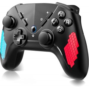 Eryi-Manette Switch, Manette Sans Fil Pour Switch/Switch Lite/Switch Oled, Manette Switch Pro Avec Wake Up/Turbo Function/6 Axis Gyro Sensor/Dual Vibration/Captures D'écran - Neuf