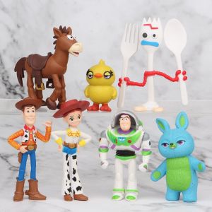 Toy Story 4 Woody Triss Buzz l'Éclair Fourchette Grand Canard Lapin - Neuf