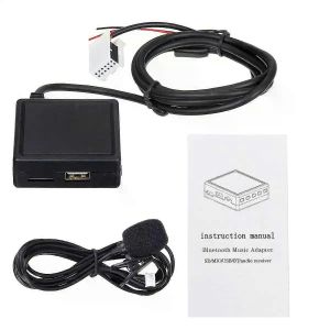 Pour Peugeot 207 307 407 308 Pour Citroën C2 C3 RD4 Bluetooth Récepteur Auxiliaire Câble avec microphone USB Adaptateur Auxiliaire mains libres - Neuf