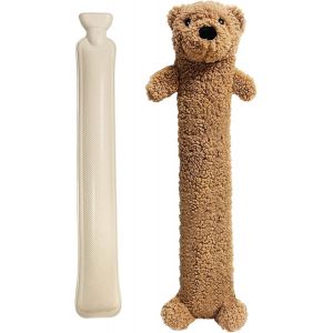 JGD-Longue Bouillotte, Ours Peluche De 2L Avec Housse Amovible Et Lavable, Jolie Bouillotte Caoutchouc, Cadeau - Neuf