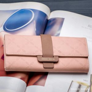 CAUC-&reg; Portefeuille pour Femme Grand | 9 Compartiments pour Cartes et fen&ecirc;tre pour Carte d'identification | Porte-Monnaie &eacute;l&eacute;gant avec Poche zipp&eacute;e et Bouton | Doux et Cuire 100% Vegan - Neuf