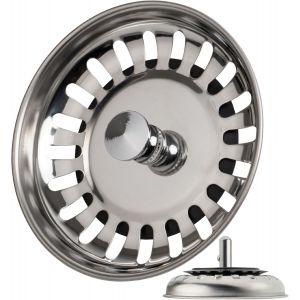 Strainer basket for sink,with &Oslash; 83 mm,Spindle exceeds 20 mm in the drain,&Oslash; 7.8 mm spindle,stainless steel basket plug,strainer basket - Neuf