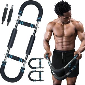 Mevronisshop-Twister Arm Trainer Entra&icirc;neur Avant Bras Appareil Musculation Pectoraux Maison Portable 3 Niveaux Extenseur Expandeur Poitrine - Neuf