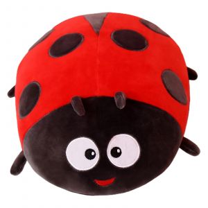 Coccinelle Coussin Doux Pour La Peau Respirant Finition Fine D&eacute;cor Peluche Coccinelle Abeille Oreiller Pour Home_Red - Neuf
