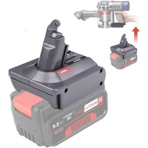 Adaptateur De Batterie Amélioré Pour Dyson V6 Aspirateur, Adaptateur D'Aspirateur Pour Einhel 18V Converti Pour Dyson V6 Animal Absolu Stick Fayhed Awayers[SSE7113412] - Neuf