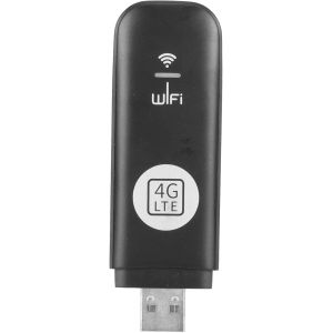ASFASFq-Routeur Wi-Fi mobile 4G avec dongle SIM, prise en charge de clé USB WLAN 8 utilisateurs haute vitesse pour la maison, les voyages, le bureau, Default - Neuf