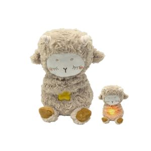 Peluche Kawaii pour enfants, compagnon de sommeil avec sons et lumi&egrave;res - Koala et mouton - Kaki - Neuf