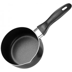 Subzonal-Casserole &Agrave; Lait Antiadh&eacute;sive De 14 Cm En Aluminium De Haute Qualit&eacute; Avec Bec Verseur Et Poign&eacute;e Pour Une Utilisation Sur Plaques &Agrave; Gaz, &Eacute;lectriques Et C&eacute;ramiques, Noir - Neuf