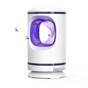 Lampe anti-moustiques, piège à insectes à 360°, lampe électrique anti-moustiques à chargement USB et lampe anti-mouches pour chambre, cuisine, bureau, maison (EM01) - Neuf