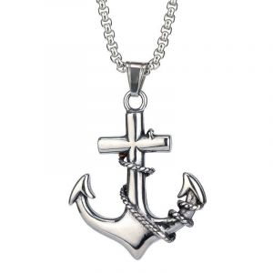 (Style 16) Collier Avec Pendentif Aigle En Acier Titane Pour Homme, Style Urbain, Punk Hip-Hop, Garçons - Neuf