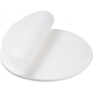 Jexnovashop-100 Feuilles 28cm Papier Sulfuris&eacute; Ronde De Cuisson, Papier &Agrave; P&acirc;tisserie Rond Pour Casseroles, Grill, Vapeur, Cuisson Air Fryer, Anti-Adh&eacute;sif Double Face - Neuf