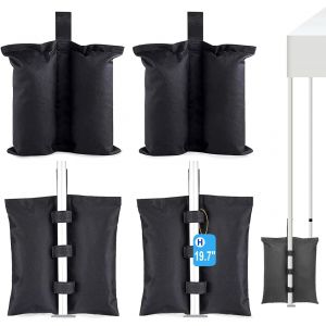Ulteronixshop-Lot De 4 Sacs De Poids Pour Tonnelle, Grands Sacs De Lestage Pour Sable, Poids De Jambe Robustes Pour Auvent Pop-Up Tente, Parasoles, Trampolines - Neuf