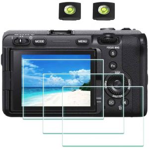 MEVRONISSHOP-FX3 Film de Protection d'Ecran pour Sony Alpha FX3 / ZV-1 ZV1 et Housse de Sabot, Protecteur Verre Tremp&eacute; Optique 0,3mm Duret&eacute; 9H Anti-Rayure Anti-Bulle -Lot de 3 - Neuf