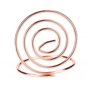 HJLIAN Lot de 20 pinces a numero de table en forme de cercle, pour cartes de visite, trombone, notes (or rose) - Neuf