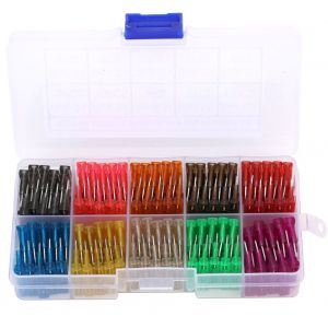 Kit de 100 fusibles a lame pour voiture, assortiment de fusibles a lame 2A, 3A, 5A, 7,5A, 10A, 15A, 20A, 25A, 30A, 35A - Neuf