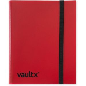 Mdy-Classeur À Cartes De Collection 9 Poches Avec Sangle, 360 Cartes, Format Standard, 20 Pages À Chargement Latéral, Classeur Pour Jeux De Cartes À Collectionner, Sports, Tcg (Rouge) - Neuf