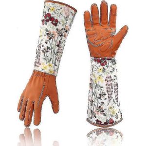 Gants en cuir de taille de rose pour femmes - Gants de jardinage à l'épreuve des épines Cadeau - Neuf