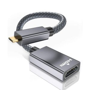 ERYI-Câble Adaptateur Mini Hdmi Mâle Vers Hdmi Femelle, 4 K/60 Hz, Connecteur Hdmi 2.0 Haute Vitesse Pour Raspberry Pi 4, Gopro Black Hero 7 6 5 4, Caméra Sony A6000 A6300, Nikon B500 D5300 - Neuf