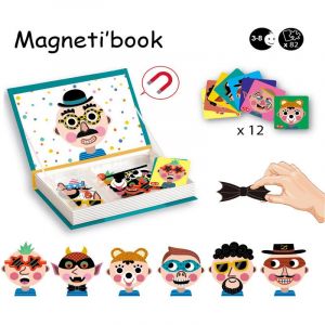 Crazy Faces Garçon - Magnétique Jeu Éducatif 70 Pièces - À Partir De 3 Ans - Neuf