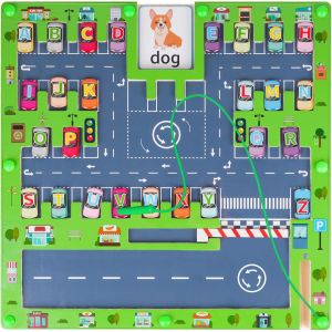 KAL-Labyrinthe Magn&eacute;tique, Jeux Montessori 3 4 5 6 7 8 Ans Jeu De Soci&eacute;t&eacute; En Bois Alphabet Puzzle Jouet Lettres Enfant Jeu &Eacute;ducatif Voyage Cadeau Anniversaire No&euml;l Pour Ado Gar&ccedil;on Fille - Neuf