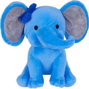Peluche &Eacute;l&eacute;phant, Jouet Doux En Peluche Pour B&eacute;b&eacute;, Oreiller &Eacute;l&eacute;phant, Jouets En Peluche Pour Anniversaire, Remise De Dipl&ocirc;me (Bleu, 9,84 X 9,84 X 9,84 Pouces) - Neuf