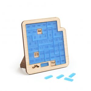 Calendrier quotidien Puzzle Calendrier en bois Jouez a un jouet de puzzle different pour afficher la date Jeu de puzzle Jouet pour enfants Jouets d'apprentissage educatifs - Neuf